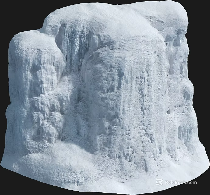 White Architectural Component Featuring Rough Textured Surface Irregular Bumpy Structure And Natural Rugged Appearance 3d model