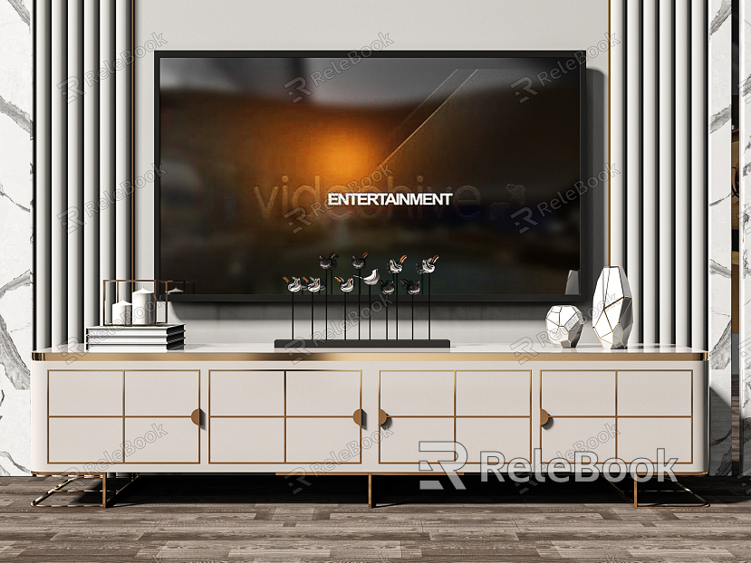 Light Luxury TV Cabinet model