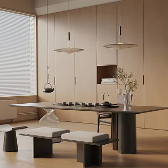Modern dining table 3d model