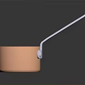 Shiny Copper Kitchen Appliance Pot With Long Handle And Smooth Surface