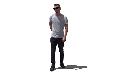 modern man 3d model