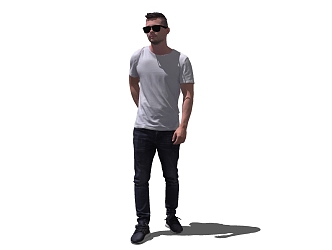 modern man 3d model