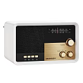 Headphone Speaker Retro Design With Gold Black Color And Knob Control Features