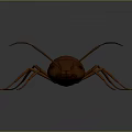Realistic 3D Character Model Of Brown Ant With Detailed Insect Features