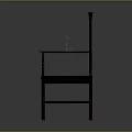 Traditional Chinese Style Wooden Chair With Classic Backrest And Armrests Design