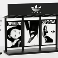 Adidas Superstar Photo Check-in Spot with Billboards Female Models and Originals Logo