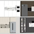 Stylish Modern Sideboard Designs Featuring White Gray Wooden Storage Cabinets And Display Shelves