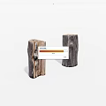 Natural Wooden Stumps Decorative Accents With Rustic Texture And Handcrafted Details