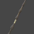 Intricate Handcrafted Magic Wand With Detailed Carvings And Decorative Design Elements