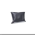 Soft Textured Pillow With Fringed Edges And Light Purple Woven Fabric