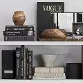 Decorative Ornament Set With Books Clock Vases Wooden Tray And Photo Frames For Home Decor