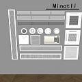 Minotti Air Conditioner Fan Components Collection With Grilles Vents And Panels