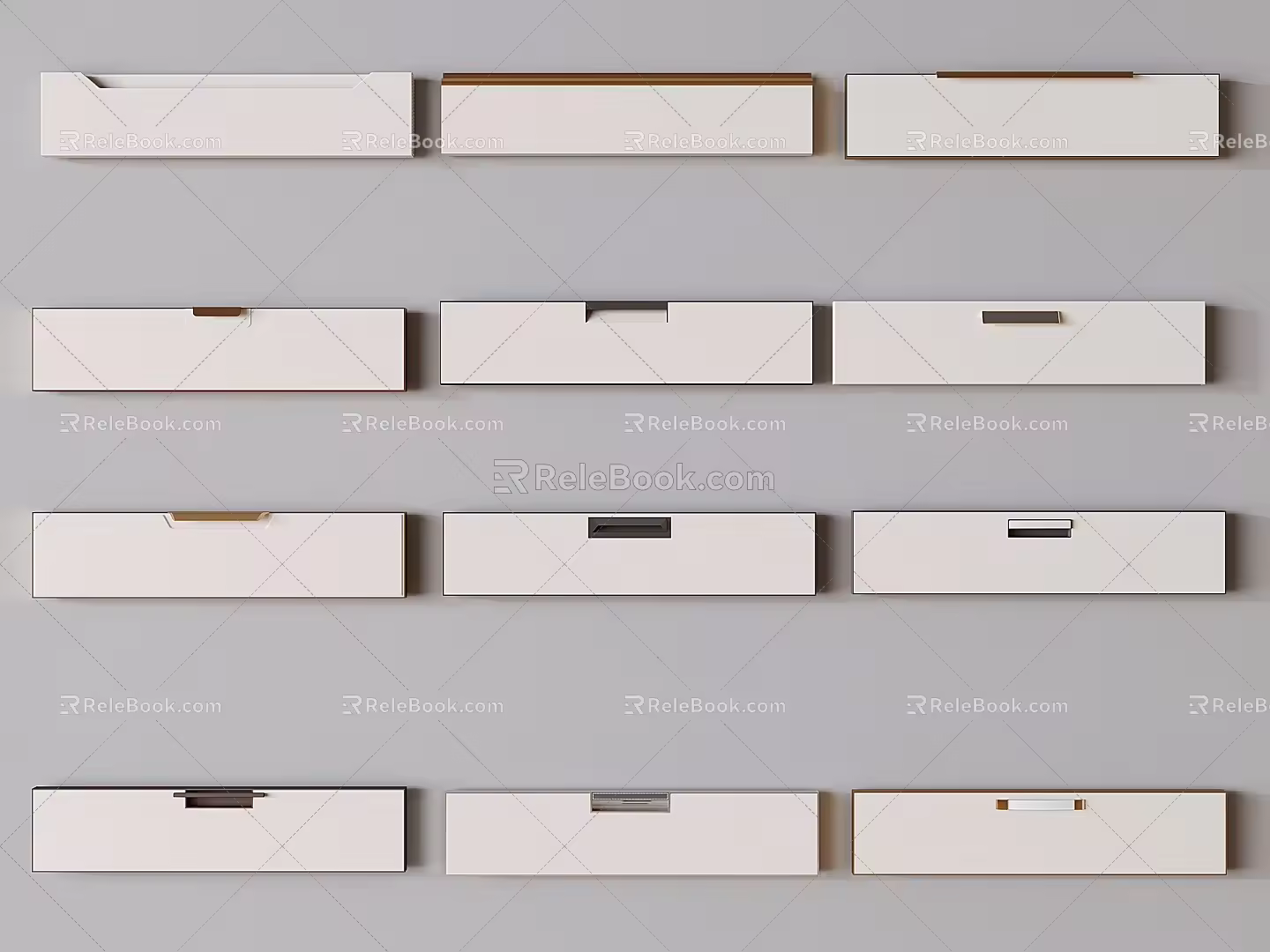 Hidden handle 3d model