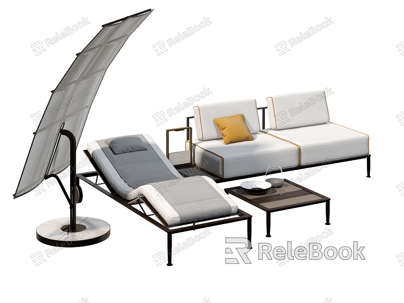 modern outdoor sofa outdoor balcony recliner model