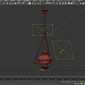 Industrial Style Metal Chandelier with Hanging Chain and Round Shade Design