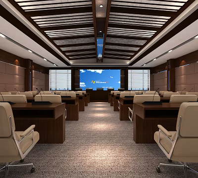 Modern Conference Hall Small Conference Hall 3d model