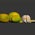 Modern orange orange fruit 3d model