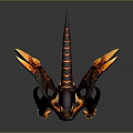 Game Movie Character Fire Dragon Creature With Flaming Wings And Glowing Claws
