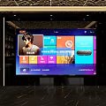 Luxurious KTV Interior With Leather Sofa Mirrored Walls And Decorative Ceiling Design