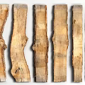Stone Wood Natural Texture Various Shapes Six Raw Wooden Planks
