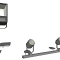 Track lamp Illumination lamp Searchlight 3d model