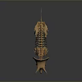 Detailed Triceratops Skeleton 3D Model of Prehistoric Dinosaur with Anatomical Structure
