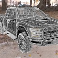 Ford Raptor Pickup Truck Off-Road Vehicle 3d model