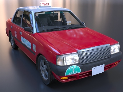 Taxi taxi network about cars 3d model