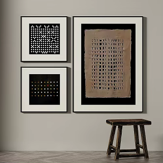 Light Luxury Decoration Painting 3d model