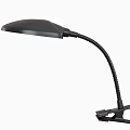 Black Desk Lamp With Flexible Gooseneck Arm And Sturdy Clamp Base For Home Office