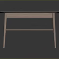 Modern Minimalist Wooden Coffee Table With Square Tabletop And Lower Slatted Shelf