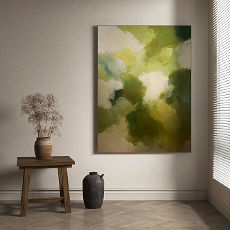 abstract decorative painting 3d model