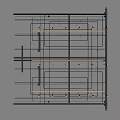 Industrial Pipes System Structural Layout With Framework And Connection Components Design 3d model