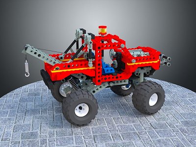 Hyundai Lego Crane Lego Construction Car Lego Toy Car Crane 3d model