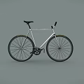 Modern Sleek Bicycle With Silver Frame Black Seat And Yellow Tire Edges