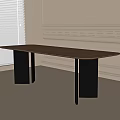 Rectangular dining table 3d model