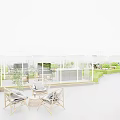 Rooftop Restaurant With Glass Dome Greenhouse Outdoor Seating And Lush Greenery Under Blue Sky