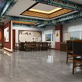Cultural Art Exhibition Hall Featuring Traditional Chinese Medicine Culture Chinese Medicinal Herbs And Traditional Decorations