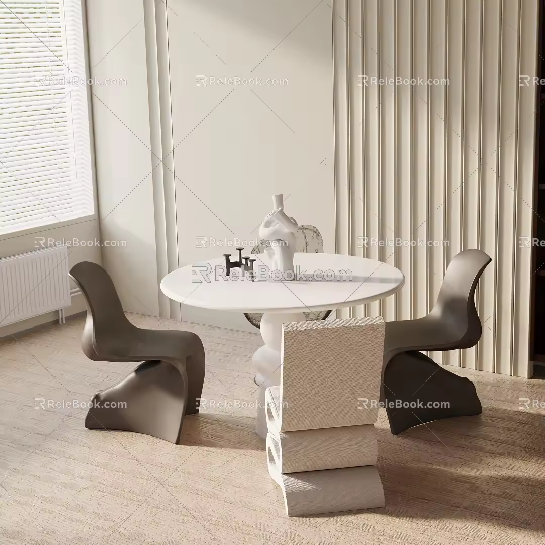 Modern table combination 3d model