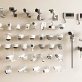 Security monitoring camera monitoring combination monitoring street lamp monitoring videophone home monitoring 3d model