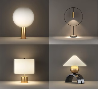 Modern Table Lamp Simple Table Lamp 3d model