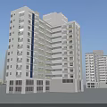Modern High Rise Residential Building Exterior With Multiple Floors And Balconies Design