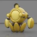 Modern robot mecha man 3d model