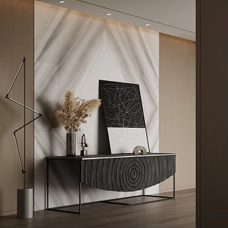 Modern Entrance Cabinet Side Cabinet Decorative Cabinet 3d model