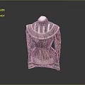 Elegant Brown Blouse With Ruffled Collar Pleated Hem And Fitted Waist Design