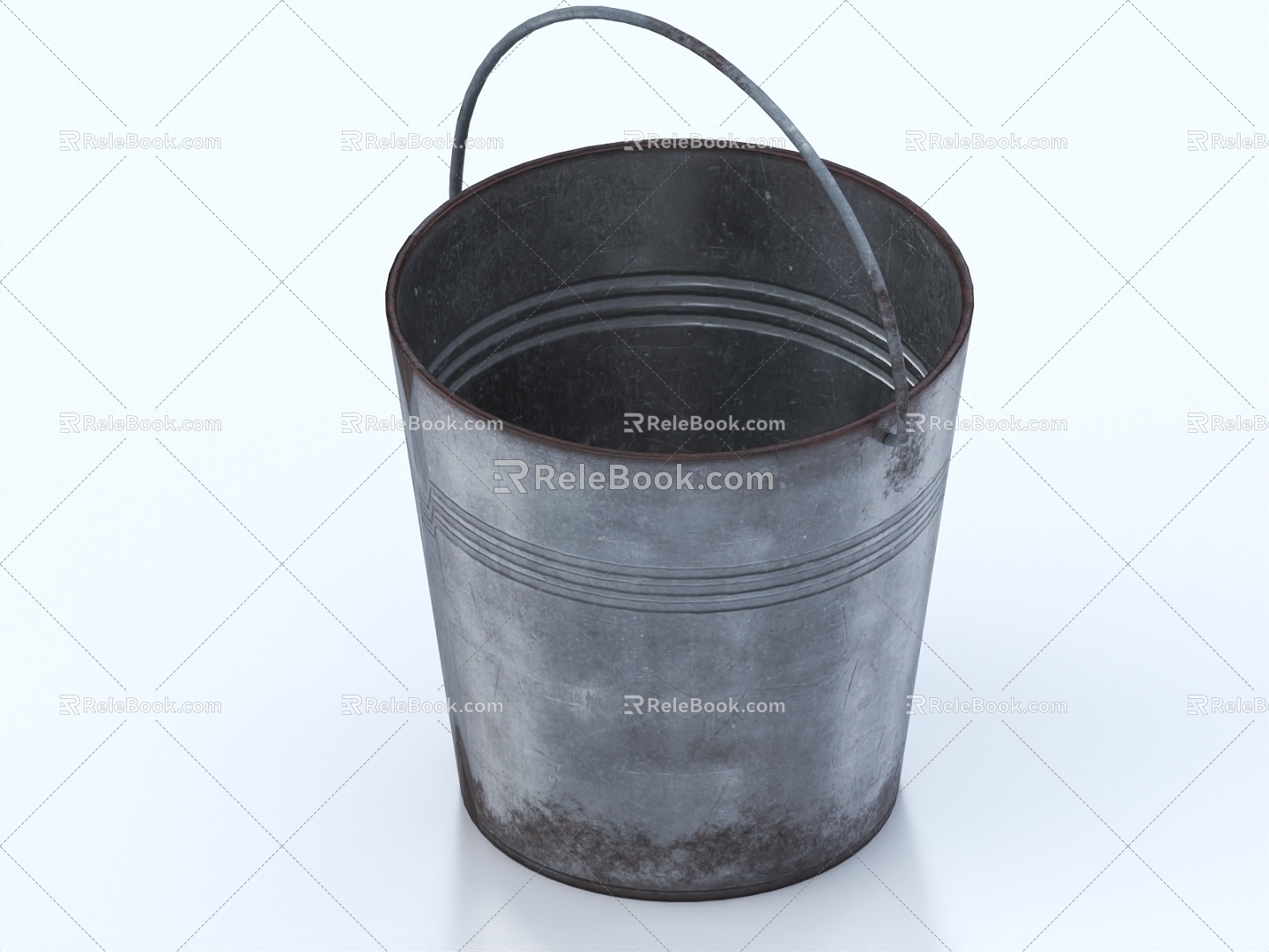 Iron Bucket Iron Bucket Iron Bucket Old Iron Bucket 3d model