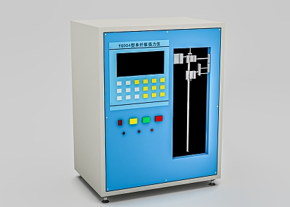 Single fiber strength tester 3d model