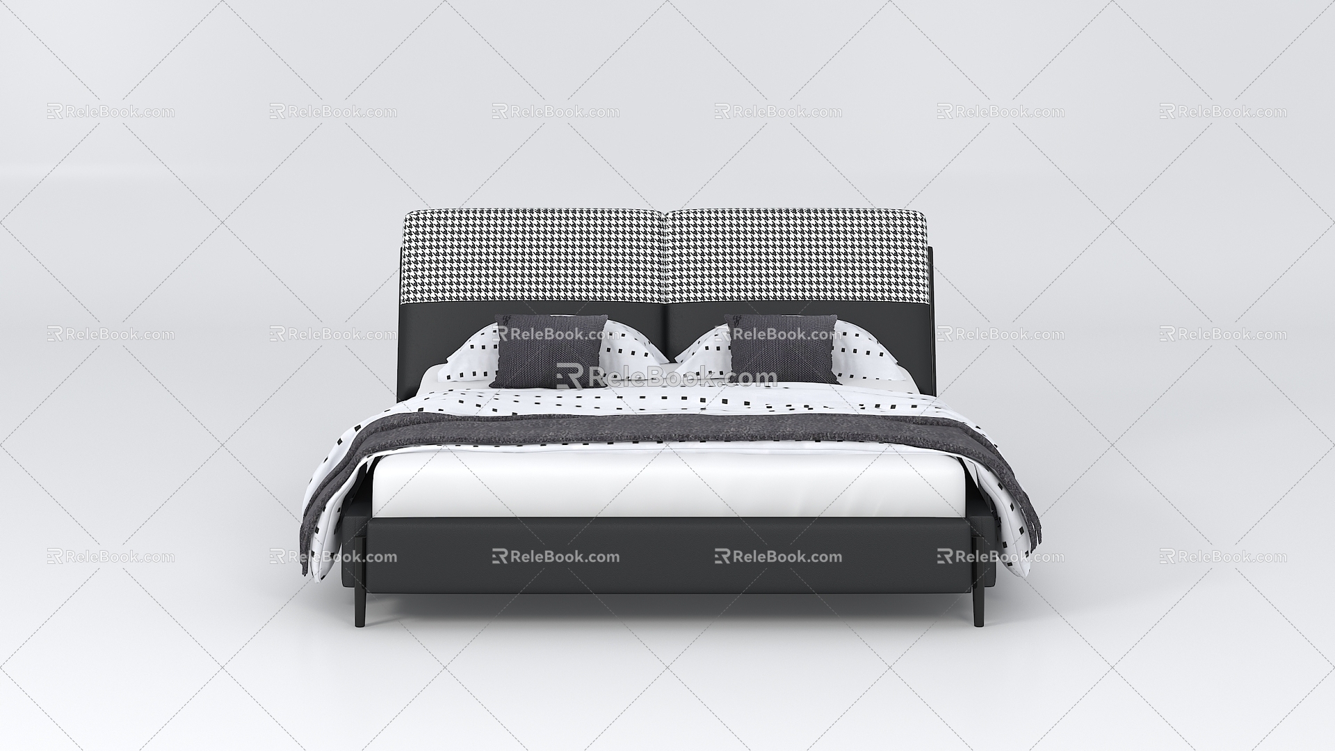 Modern Single Bed 3d model