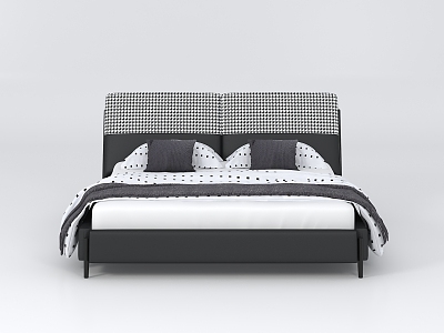 Modern Single Bed 3d model