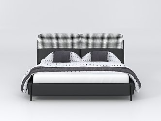 Modern Single Bed 3d model